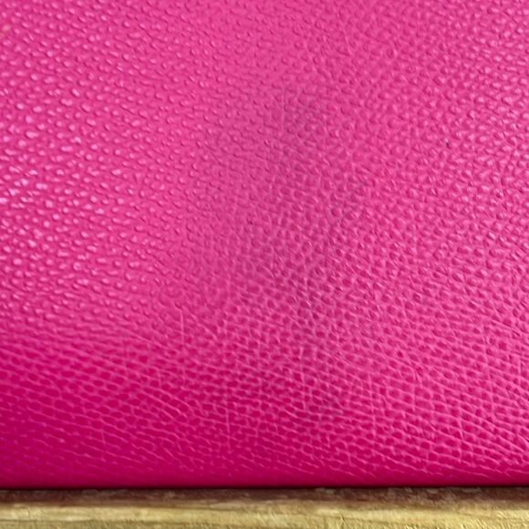 Coach Leather Pink Skinny Large Accessory Case Zip Pouch - Picture 3 of 6